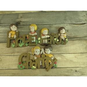 Vintage 1982 Faith Hope and Charity Wall Decor by Burwood Products